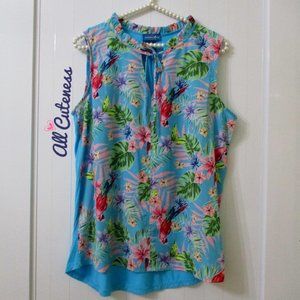 Caribbean Joe Sleeveless Blouse